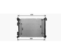 AVA Coolant Radiator KA2343 for KIA RIO (2017) 1.4 CRDI etc