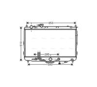 AVA Coolant Radiator KAA2071 for KIA CARENS (1999) 2.0 CVVT etc