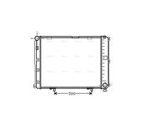 AVA Coolant Radiator MS2035 for MERCEDES-BENZ 200-SERIES W124 (1985) 250 2.5 TD