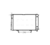 AVA Coolant Radiator MS2061 for MERCEDES-BENZ 200-SERIES W124 (1985) 250 2.5 TD