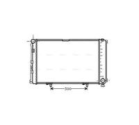 AVA Coolant Radiator MS2078 for MERCEDES-BENZ 190-SERIES W201 (1983) 190 2.0 et