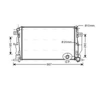 AVA MS2444 Cooling Radiator