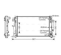 PRASCO MS2445 Engine radiator