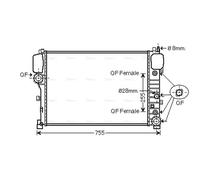 PRASCO MS2447 Engine radiator