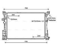 AVA COOLING SYSTEMS MS2653 Engine radiator