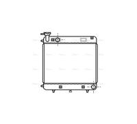 Prasco AVA Coolant Radiator MSA2085 for Mercedes-Benz T 200-Series B601 207D 2.4 (1977)