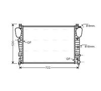 AVA COOLING SYSTEMS MSA2309 Engine radiator