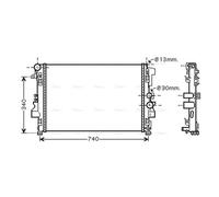 AVA COOLING SYSTEMS MSA2356 Engine radiator