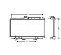 AVA COOLING SYSTEMS MT2153 Engine radiator