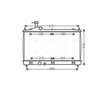 AVA COOLING SYSTEMS MT2256 Engine radiator