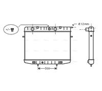 AVA Coolant Radiator OL2175 for OPEL FRONTERA (1992) 2.4 etc