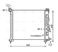 AVA COOLING SYSTEMS OL2562 Engine radiator