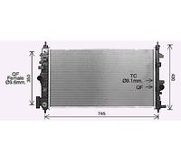 Engine Cooling Radiator Fits Opel Insignia A Saloon AVA Clever Choice OL2726