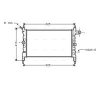 AVA COOLING SYSTEMS OLA2023 Engine radiator
