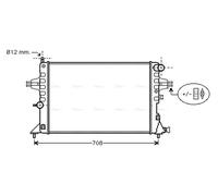 AVA OLA2296 Cooling Radiator