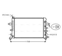 PRASCO OLA2363 Engine radiator
