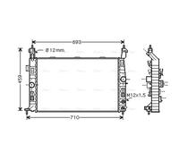 PRASCO OLA2431 Engine radiator