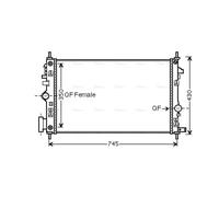 PRASCO OLA2473 Engine radiator