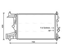 PRASCO OLA2485 Engine radiator