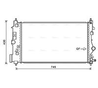 PRASCO OLA2488 Engine radiator