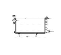 AVA Coolant Radiator PE2099 for PEUGEOT 205 (1983) 1.4 etc