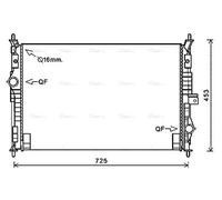 PRASCO PE2386 Engine radiator
