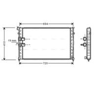AVA COOLING SYSTEMS PEA2177 Engine radiator