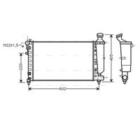 PRASCO PEA2216 Engine radiator