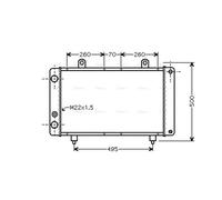 AVA Coolant Radiator PEA2319 for CITROËN C25 (1982) 1.9 etc