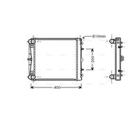 PRASCO PR2023 Engine radiator