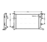 AVA Coolant Radiator RT2410 for Renault Grand Scenic (2009) 1.5 DCI