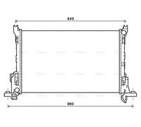 PRASCO RT2625 Engine radiator