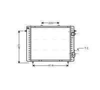 AVA Coolant Radiator RTA2159 for RENAULT EXPRESS (1992) 1.9 etc