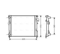 AVA COOLING SYSTEMS RTA2303 Engine radiator