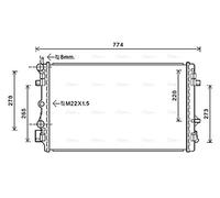 PRASCO SA2021 Engine radiator