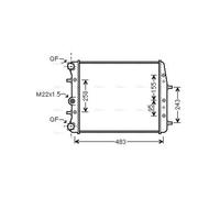 AVA COOLING SYSTEMS SAA2005 Engine radiator