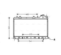 AVA Coolant Radiator SU2049 for Subaru Forester (2002) 2.5