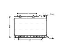 AVA COOLING SYSTEMS SU2054 Engine radiator