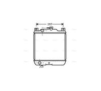 AVA Coolant Radiator SZ2009 for SUZUKI SWIFT (1989) 1.3 etc