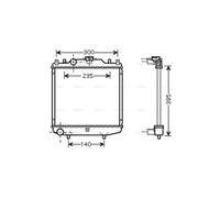 AVA Coolant Radiator SZ2028 for DAEWOO TICO (1989) 0.8 etc