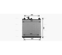 AVA Coolant Radiator SZ2163 for SUZUKI IGNIS (2016) 1.2 VVT DUALJET etc
