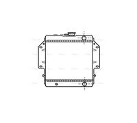 AVA Coolant Radiator SZA2012 for Suzuki Samurai (1982) 1.3