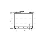 PRASCO SZA2055 Engine radiator
