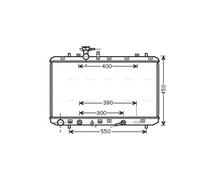 AVA Coolant Radiator SZA2085 for FIAT SEDICI (2006) 1.6 VVT etc