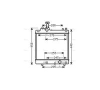 PRASCO SZA2113 Engine radiator