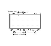 PRASCO TO2208 Engine radiator