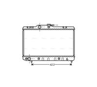 PRASCO TO2227 Engine radiator