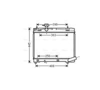 AVA COOLING SYSTEMS TO2663 Engine radiator