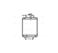 PRASCO TOA2360 Engine radiator