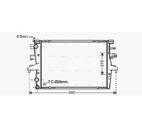 AVA Coolant Radiator VN2230 for VW Multivan (2003) 1.9 TDi
